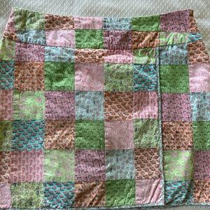 Vineyard Vines Patchwork "Wrap-Around" Skirt Size 8